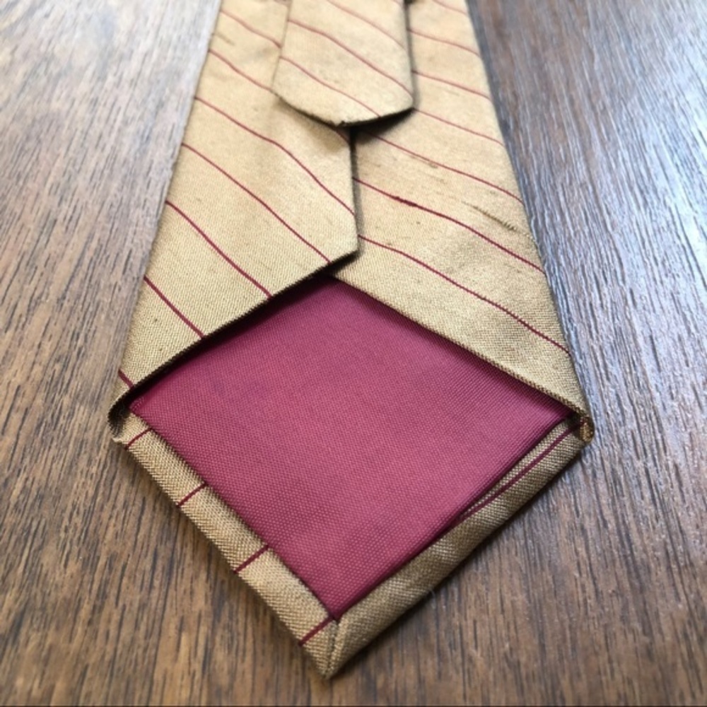 Lanvin Classic Golden Silk Tie - Picture 4 of 5